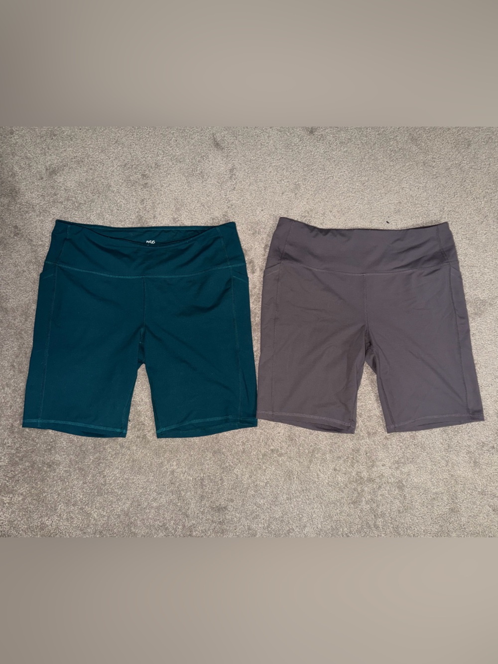 DSG Women's Bike Shorts - Teal Green and Gray